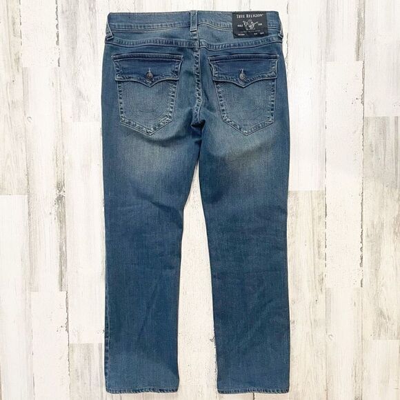 True Religion Ricky Straight Leg Jean Mens Size 33 - Picture 4 of 7